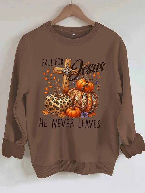 Women's Christian Faith T-Shirt, Bible Verse Design, Jesus & Cross Print Halloween Theme, Casual Polyester Pullover,...