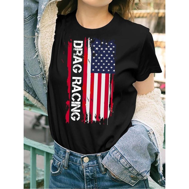 Women's Drag Racing Graphic Short Sleeve T-Shirt