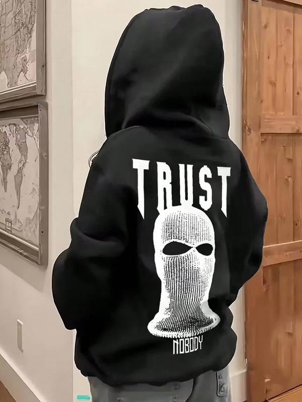 Women's Fall Winter Casual Fashion Hooded Sweatshirt, Faith Letter Print, Loose-Fitting, Street Style, Perfect for Unique...