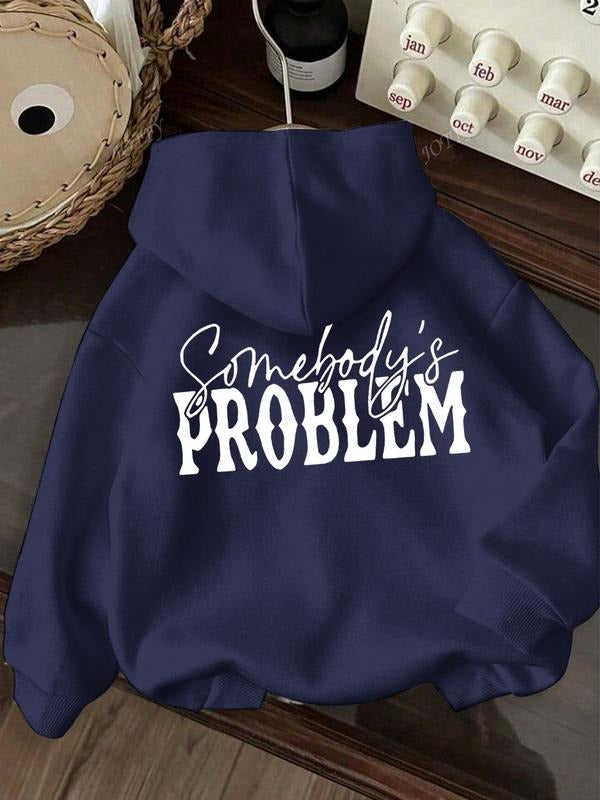 Women's Fall Winter Hooded Sweatshirt, Warm Fleece Lined, Cow Head Letter Print, Kangaroo Pocket, Casual Loose Fit...