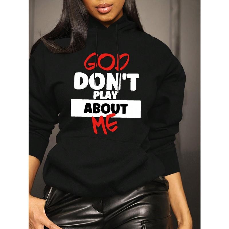 Women's Front Slogan Letter Print Hooded Sweatshirt,Long Sleeve Tops Graduation,Back To School Outfits,Graduation,Teacher...