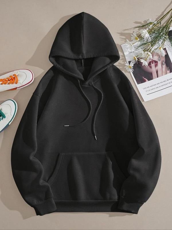 Women's Funny "You're Lost Without Me" Letter Print Drop Shoulder Hoodie, Casual Drawstring Pocket Hooded Sweatshirt,...