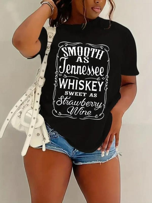 Women's Graphic & Letter Print Round Neck Tee, Summer Clothes Women, Casual Short Sleeve T-shirt for Summer, Graphic...