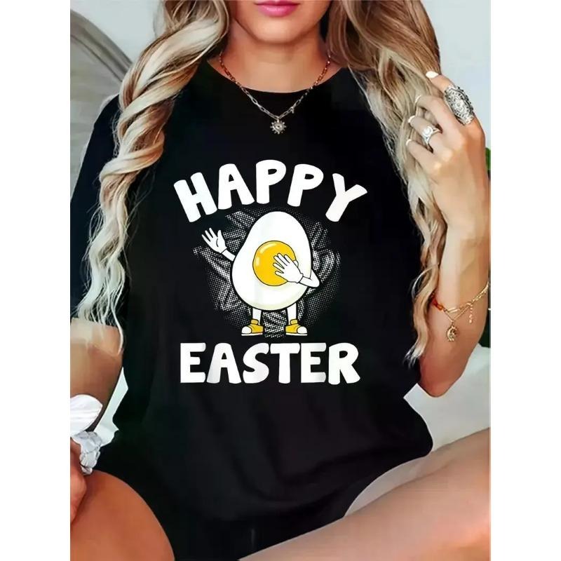 Women's Happy Easter Graphic T-Shirt | Casual style 02 Hoodie, Sweatshirt | UrbanDripWear.com