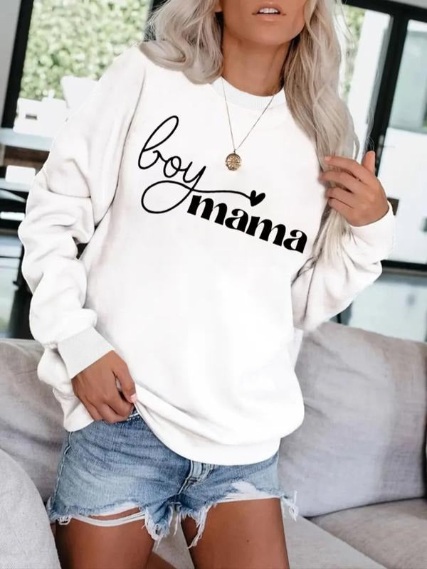Women's Heart Valentine Graphic Round Neck Sweatshirt, Casual Fitted Pullover, Medium Stretch, All-Season Comfort...