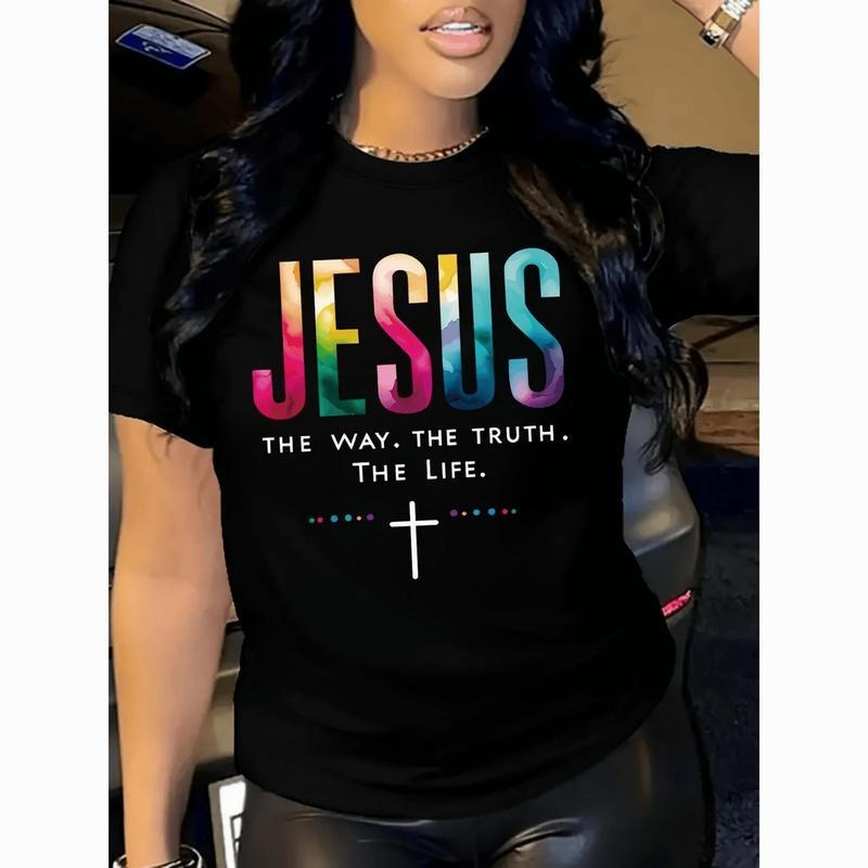 Women's Inspirational Jesus Graphic T-Shirt