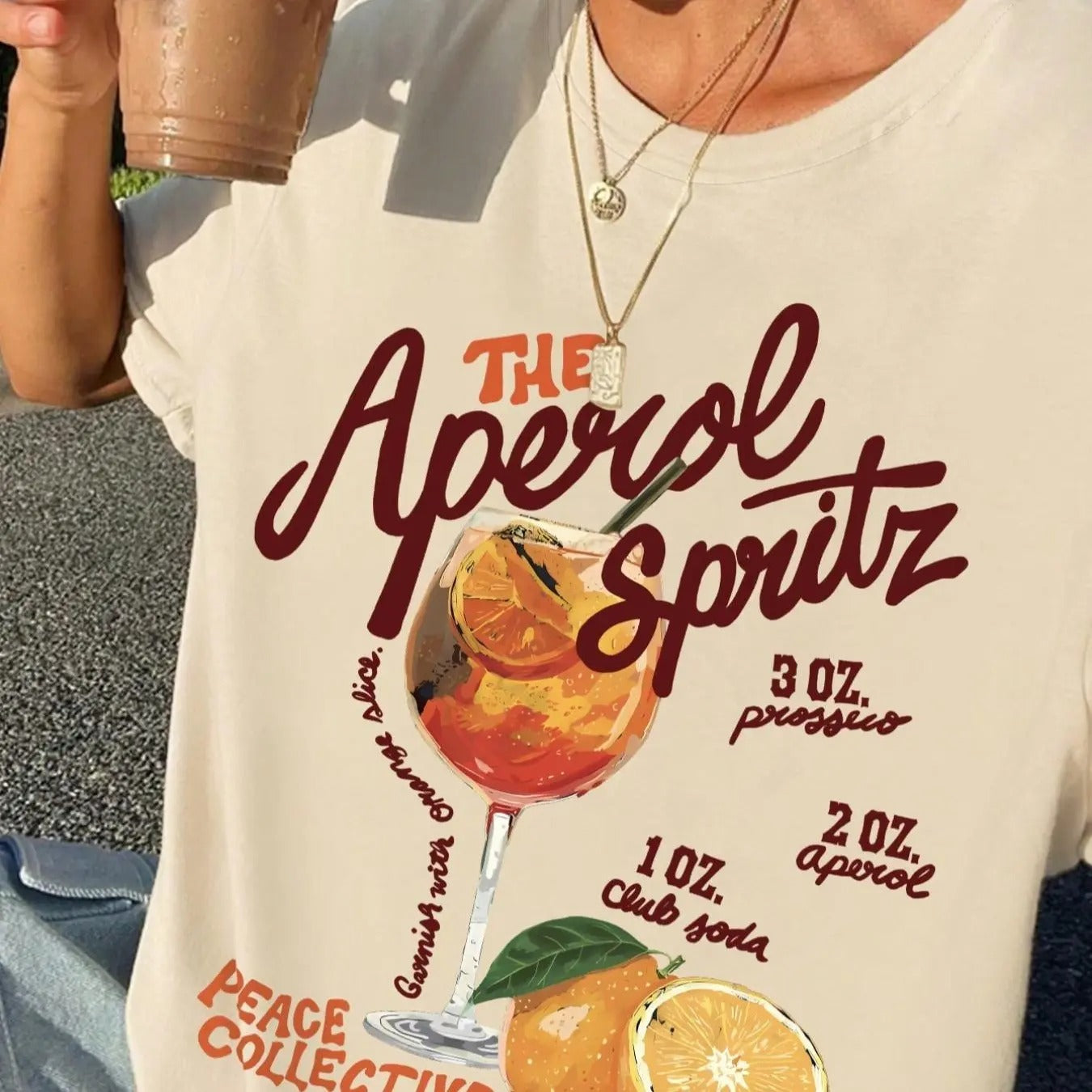 Women's Letter & Orange Print Drop Shoulder Tee, Casual Half Sleeve Round Neck T-shirt for Daily Wear, Ladies Clothes for...
