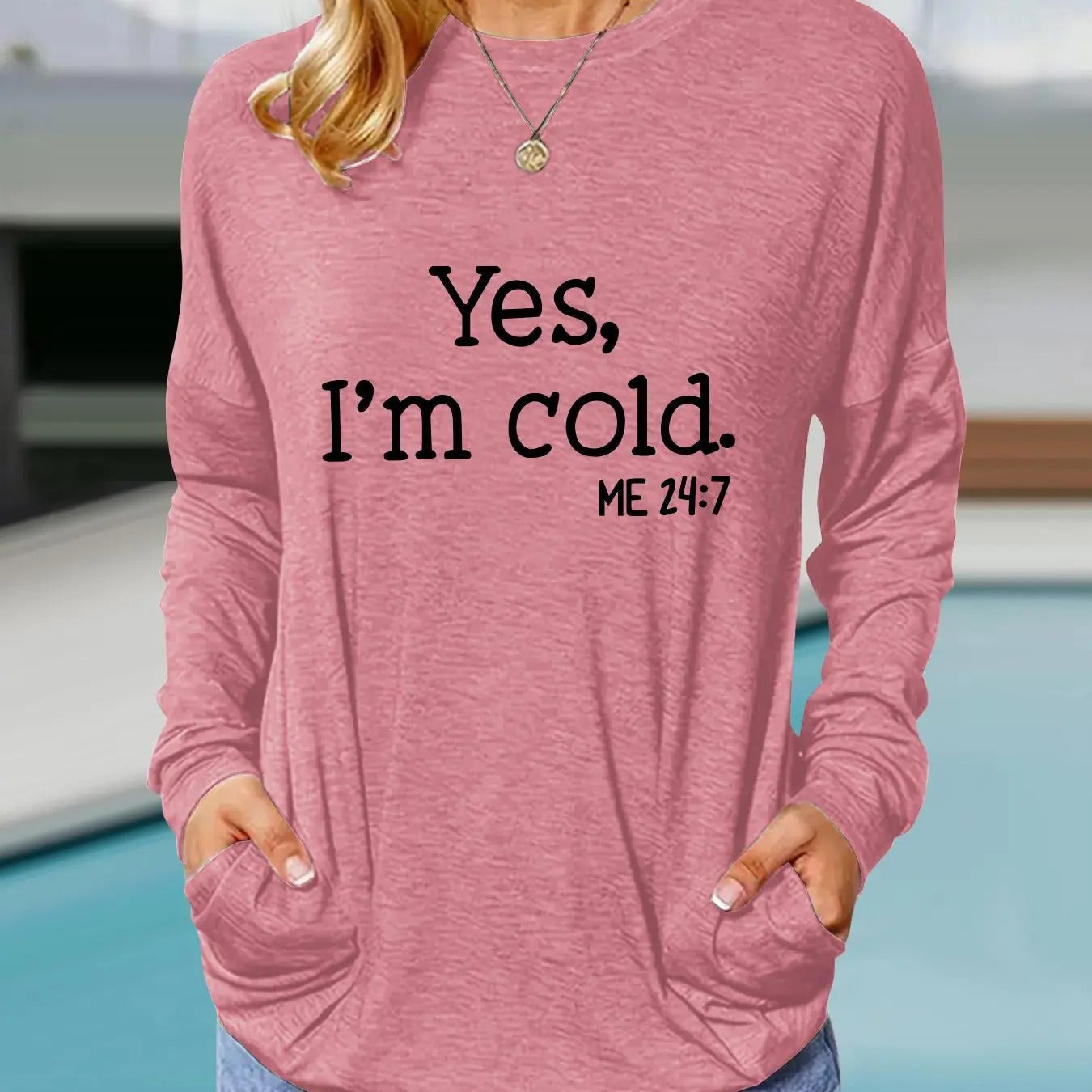 Women's Letter & Slogan Print Round Neck Tee, Fashion Casual Crew Neck Long Sleeve T-shirt for Daily Holiday Outdoor...