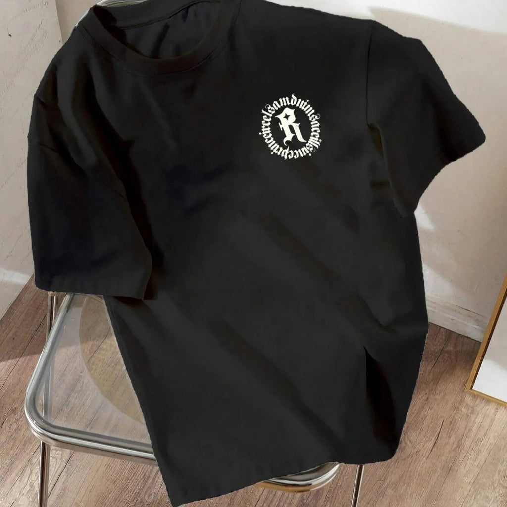 Women's Letter Graphic Round Neck Tee, Casual Short Sleeve Crew Neck T-shirt for Daily Wear, Ladies Clothing for All...