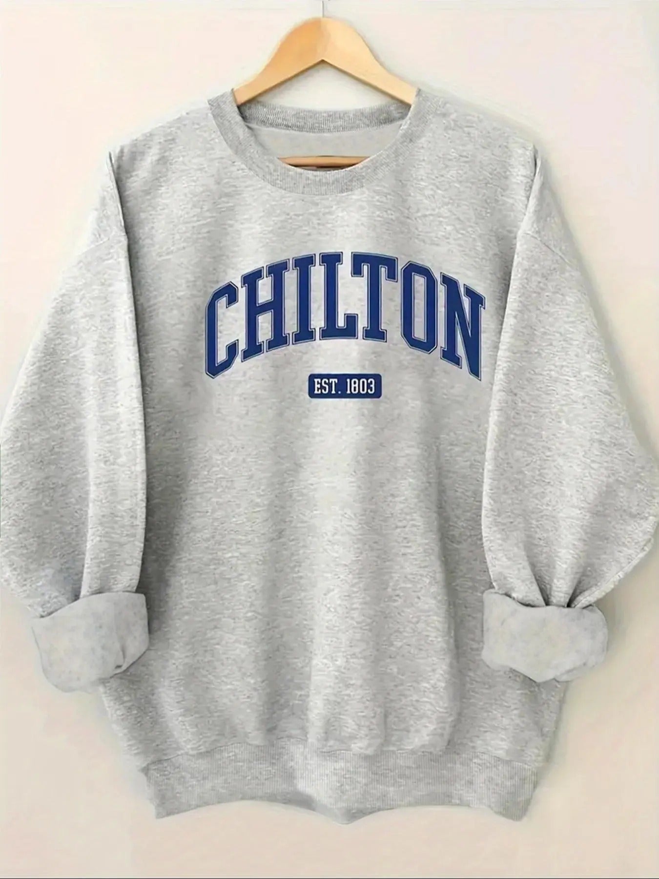 Women's Letter Print Crew Neck Sweatshirt, Casual Long Sleeve Pullover for Fall & Winter, Women's Clothes for Daily Wear...