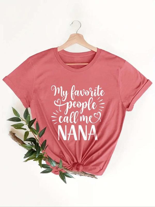 Women's Letter Print Crew Neck Tee, Casual Short Sleeve T-Shirt, Ladies All Seasons Outfit Hoodie, Sweatshirt