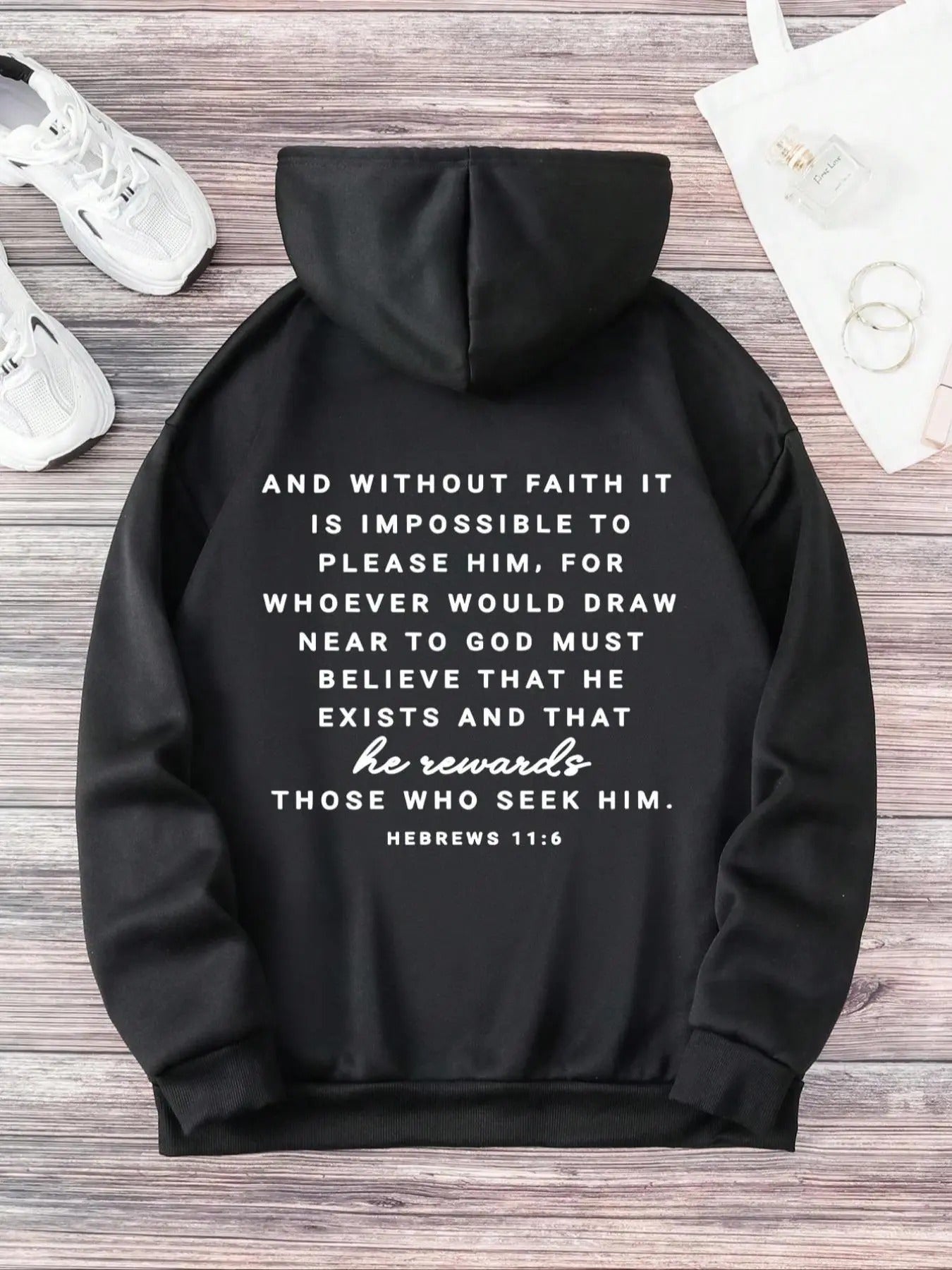 Women's Letter Print Drop Shoulder Drawstring Hoodie, Fashion Casual Thermal Lined Long Sleeve Pocket Hooded Sweatshirt...