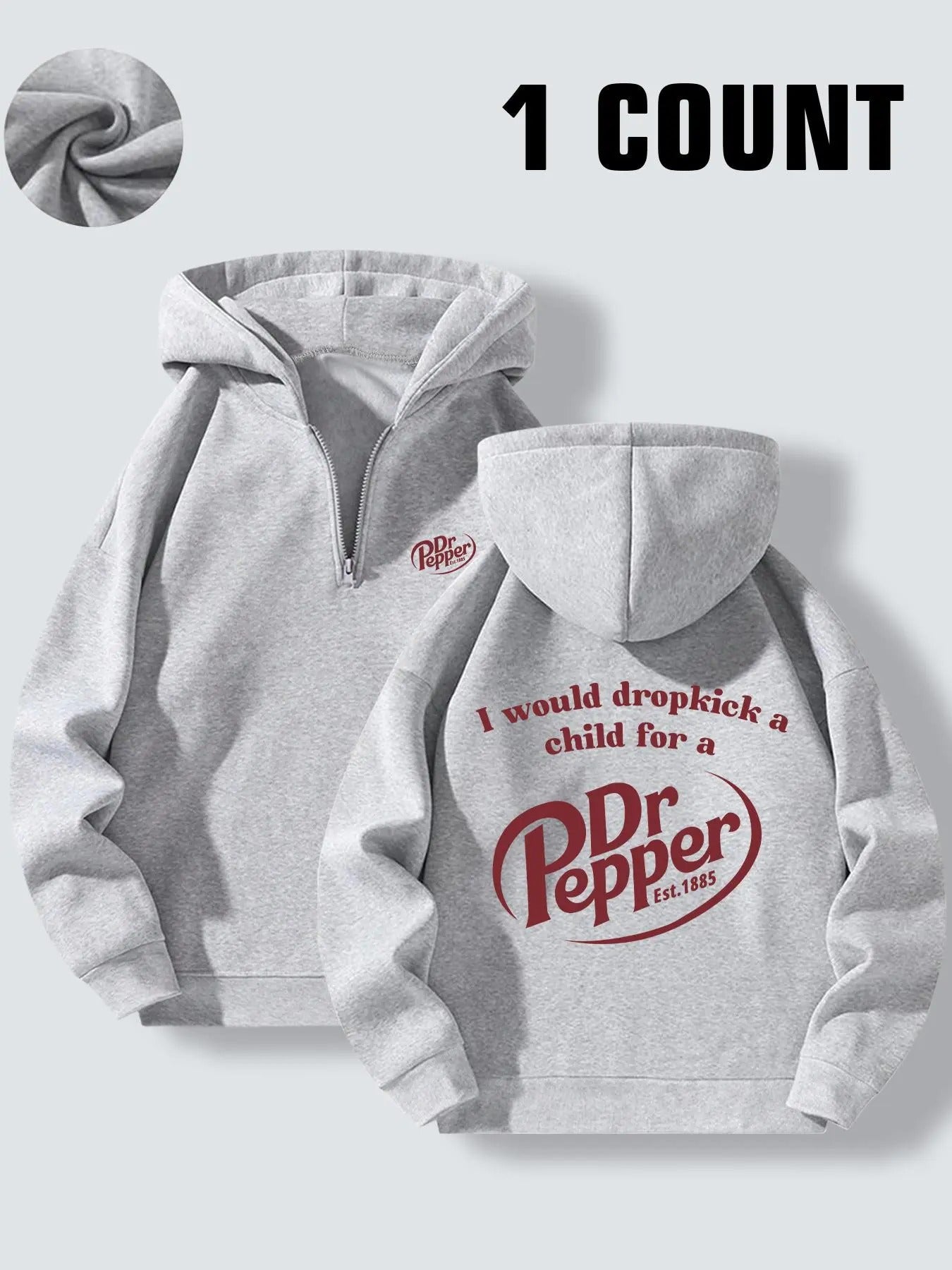 Women's Letter Print Drop Shoulder Half Zip Hoodie, Fashion Casual Long Sleeve Hooded Sweatshirt for Daily Holiday...