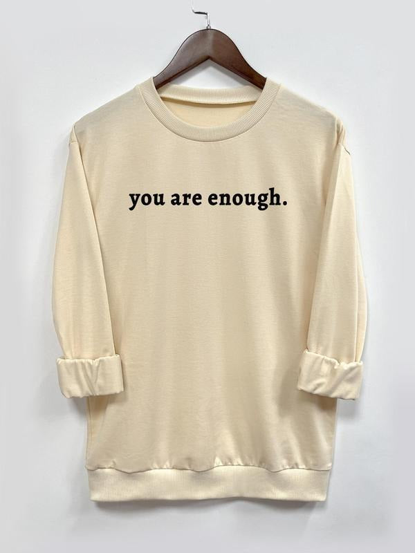 Women's Letter Print Drop Shoulder Pullover, Casual Long Sleeve Crew Neck Sweatshirt for Fall & Winter, Women's Clothes...