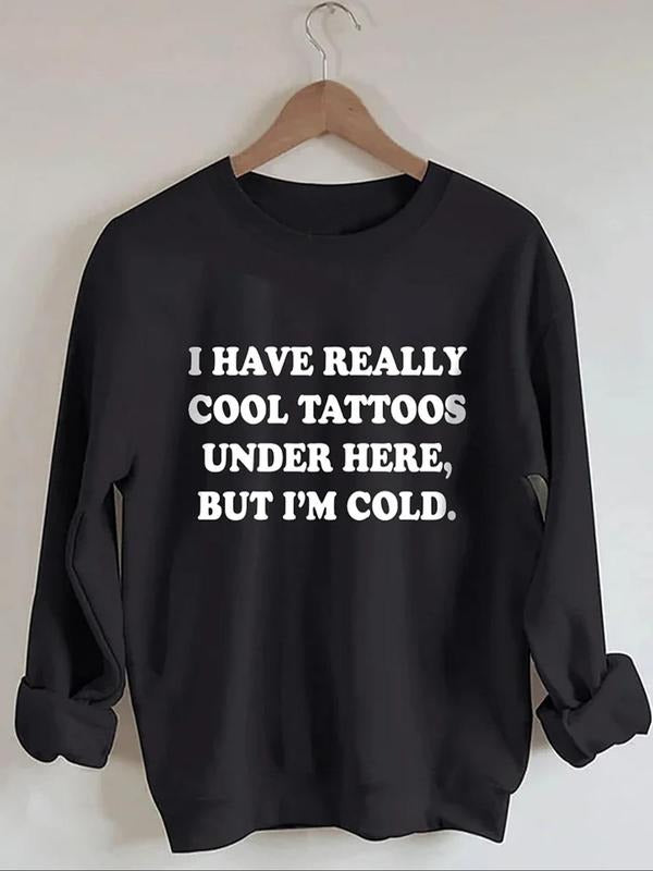 Women's Letter Print Drop Shoulder Sweatshirt, Casual Long Sleeve Round Neck Pullover for Fall & Winter, Ladies Clothes...