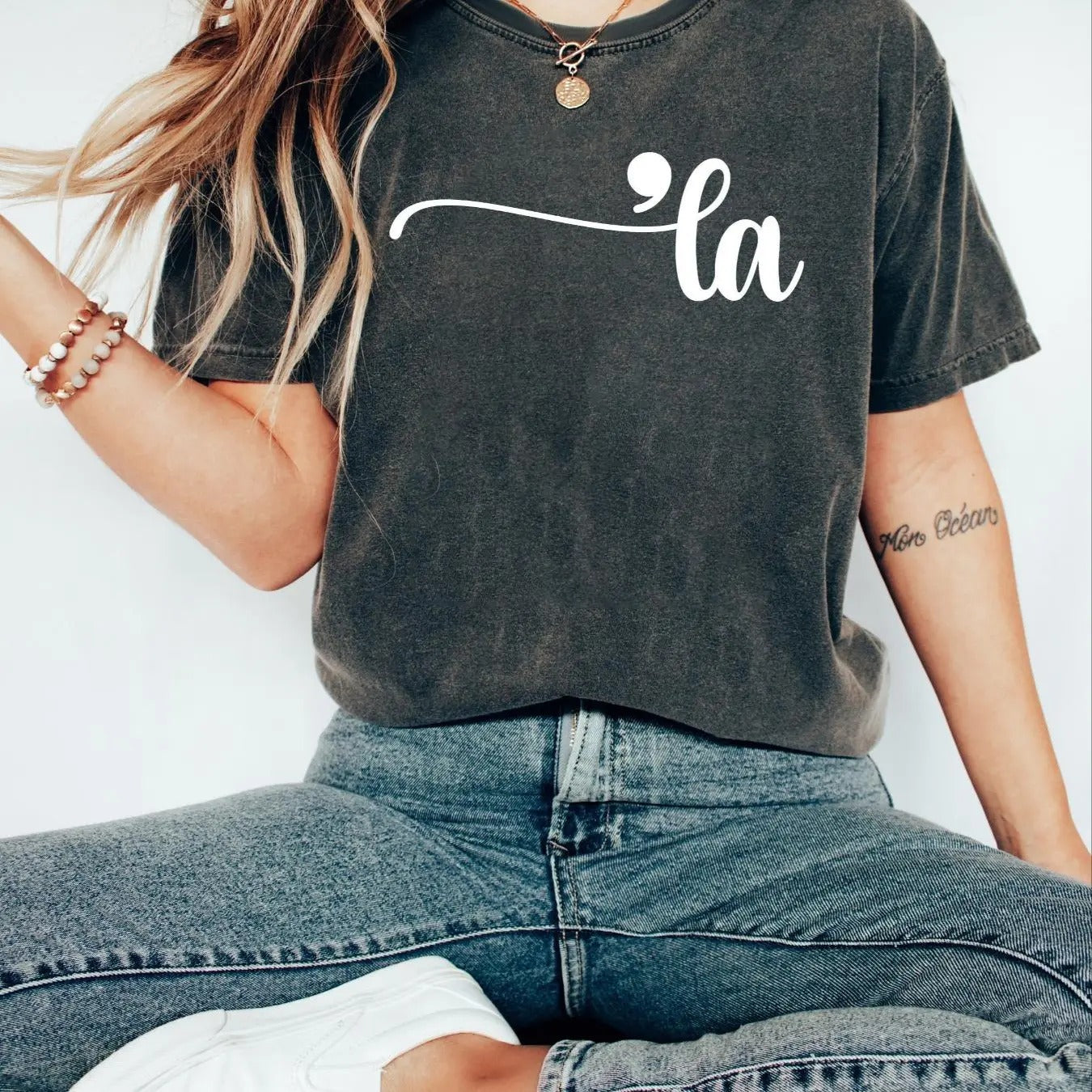 Women's Letter Print Drop Shoulder Tee, Casual Half Sleeve Round Neck T-shirt for Daily Wear, Ladies Clothes for All...
