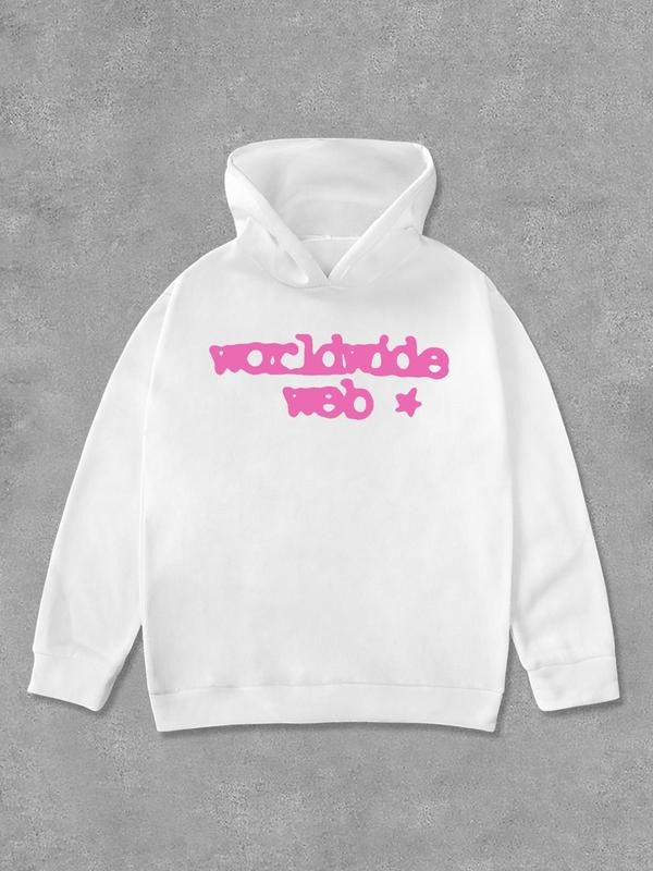 Women's Letter Print Hoodie, Fashion Casual Long Sleeve Hooded Sweatshirt for Daily Holiday Outdoor Wear, Women Clothing...