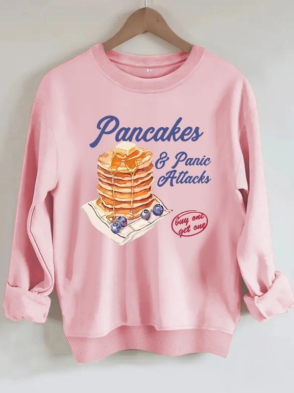Women's Letter Print Round Neck Sweatshirt, Casual Fitted Pullover, Medium Stretch, All-Season Comfort, Fashion Statement...