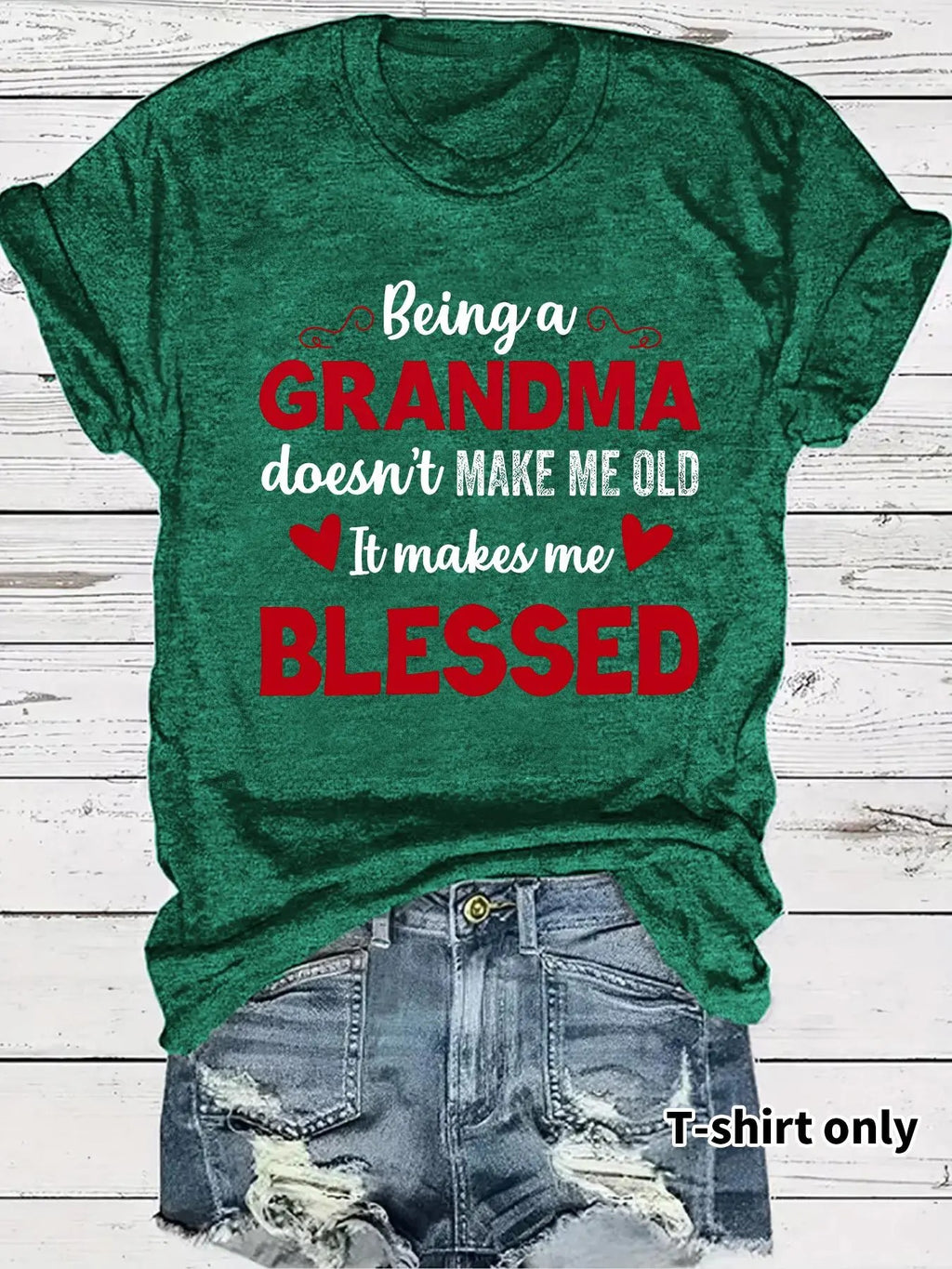 Women's Letter Print Round Neck Tee, Casual Short Sleeve Crew Neck T-Shirt for Summer, Fashion Women's Top for Daily Wear...