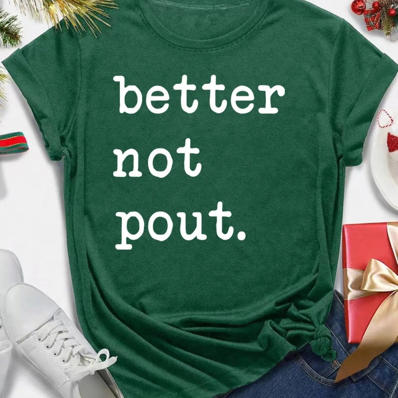 Women's Letter Print Round Neck Tee, Casual Short Sleeve Crew Neck T-shirt for All Seasons, Fashion Women's Top for Daily...