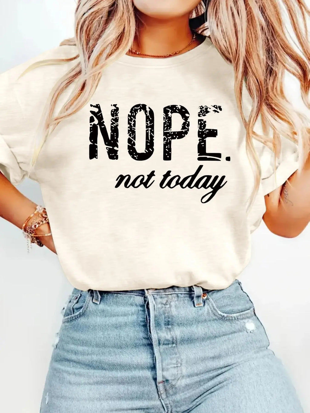 Women's Letter Print Round Neck Tee, Fashion Casual Crew Neck T-Shirt for Daily Holiday Vacation Outdoor Wear, Ladies...