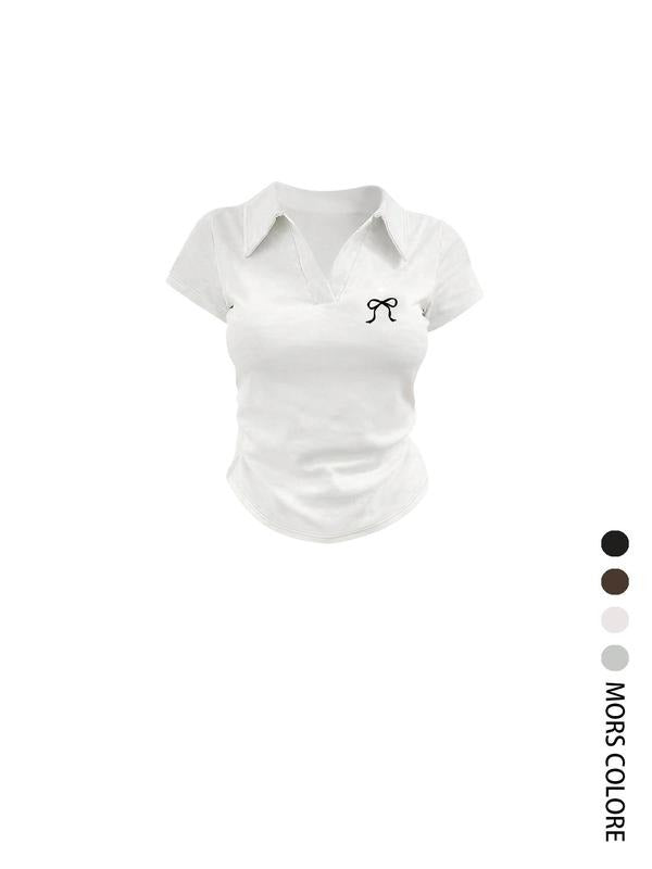 Women's Letter Print Short Sleeve Tee, Casual Comfy Round Neck T-shirt for Daily Wear, Ladies Clothes for All Seasons,...