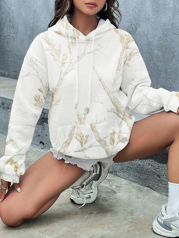 Women's Long Sleeve Hooded Sweatshirt with Pockets, Casual Sports Wear for Spring and Autumn, Ideal Back to School and...