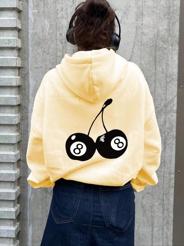 Women's Long Sleeve Hooded Sweatshirt with Pockets, Casual Sports Wear for Spring and Autumn, Ideal Back to School and...