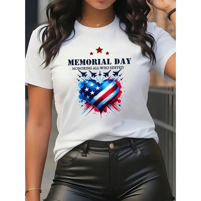 Women's Memorial Day Patriotic T-Shirt