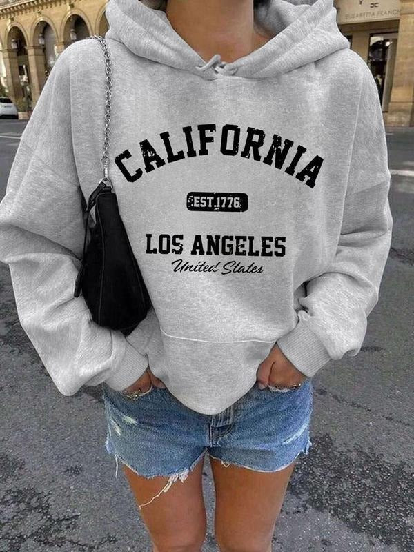Women's Milan Italy Print Drawstring Hoodie, Fashion Casual Hooded Sweatshirt for Daily Holiday Outdoor Wear, Women...