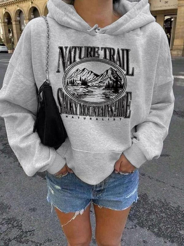 Women's Milan Italy Print Drawstring Hoodie, Fashion Casual Hooded Sweatshirt for Daily Holiday Outdoor Wear, Women...