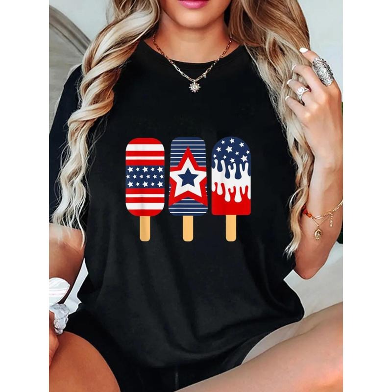 Women's Patriotic 4th of July & Memorial Day T-Shirt