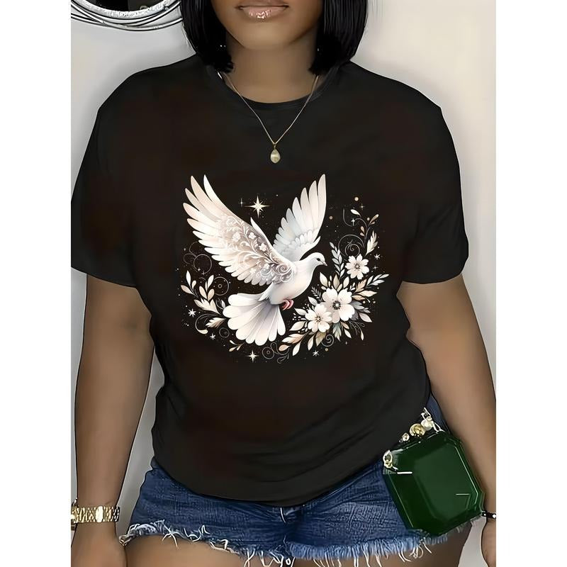 Women's Plus-Size 100% Cotton T-Shirt