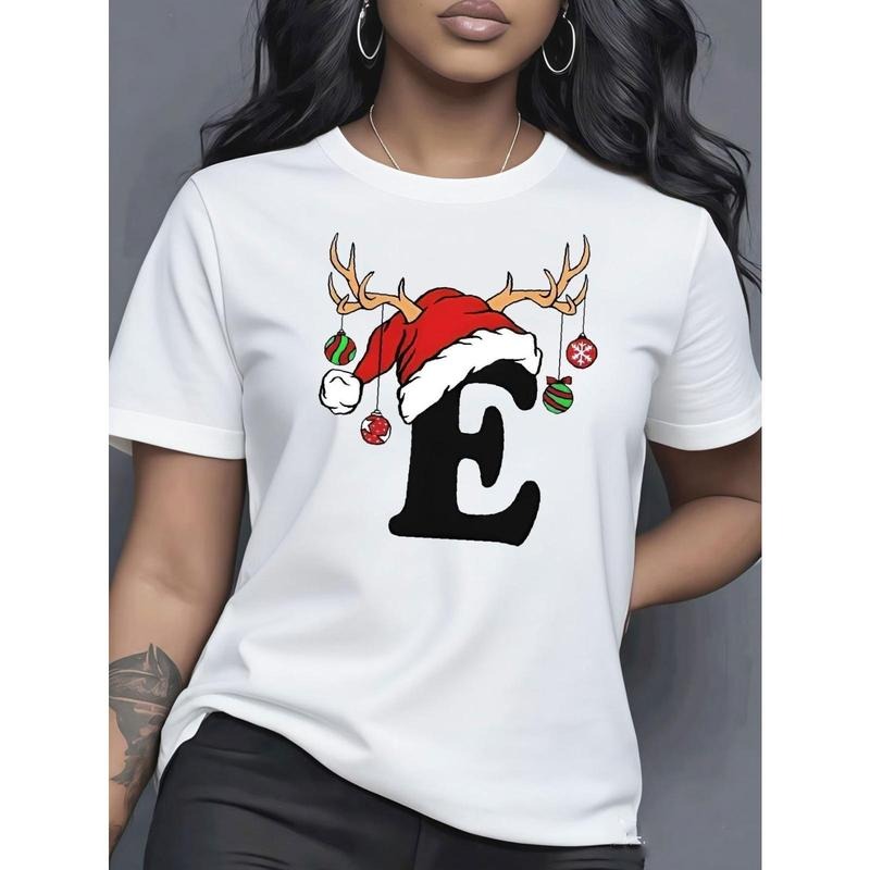 Women's Retro-Inspired Loose-Fit T-Shirt - Soft and Breathable 100% Short-Sleeve Crew Neck Top with Candy Corn and Letter...