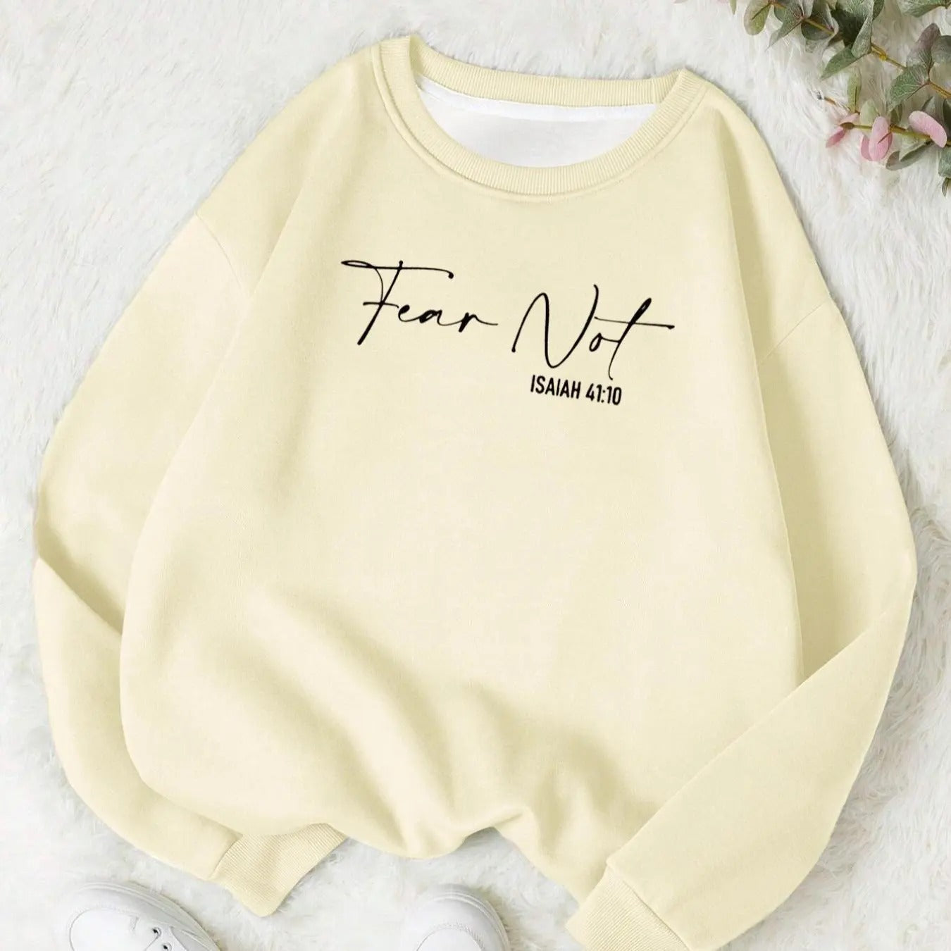 Women's Slogan Print Drop Shoulder Pullover, Fashion Casual Crew Neck Sweatshirt for Daily Holiday Outdoor Wear, Women...