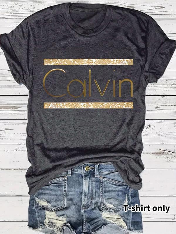 Women's Summer Casual Fashion Letter Print Round Neck Short Sleeve T-Shirt, Comfortable Breathable Fitted Top, S-Xxl...
