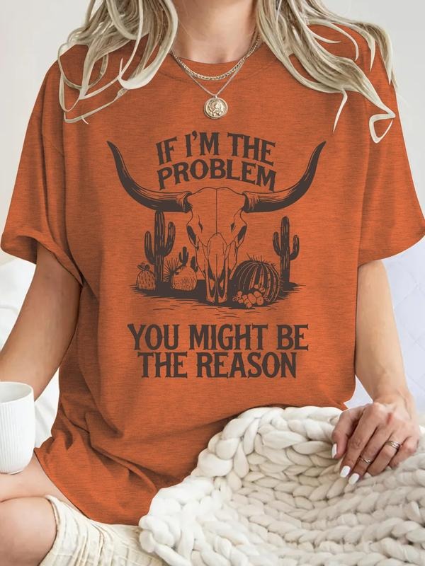Women's Summer Casual Fashion T-Shirt, Cactus Print Round Neck Short Sleeve Top, Comfortable Breathable Fit S-Xxl Hoodie,...