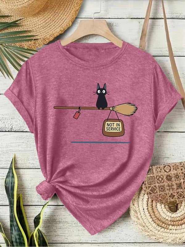 Women's Summer Casual Fashion Vintage Print Short Sleeve T-Shirt, Round Neck Comfortable Breathable Top, S-Xxl Sizes...