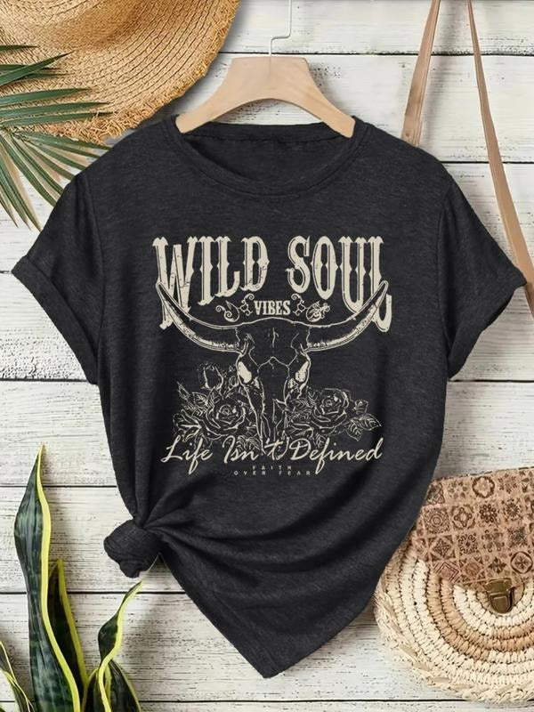 Women's Summer Casual Fitted Round Neck Short Sleeve T-Shirt, Breathable Comfortable Fashion Top for Daily Wear S-Xxl...