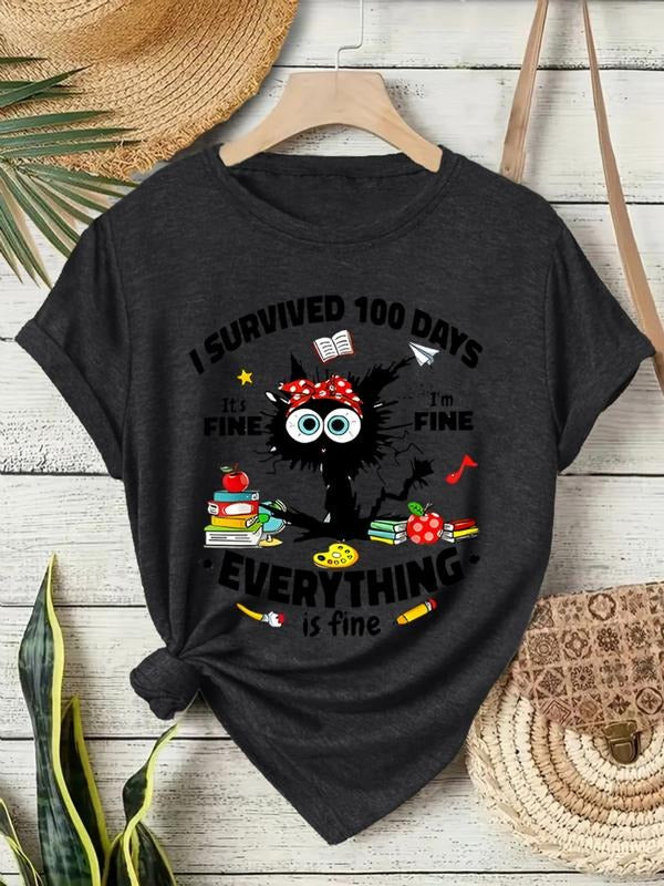 Women's Summer Casual Fitted Round Neck Short Sleeve T-Shirt, Comfortable Breathable Fashion Top for Daily Wear, S-Xxl...