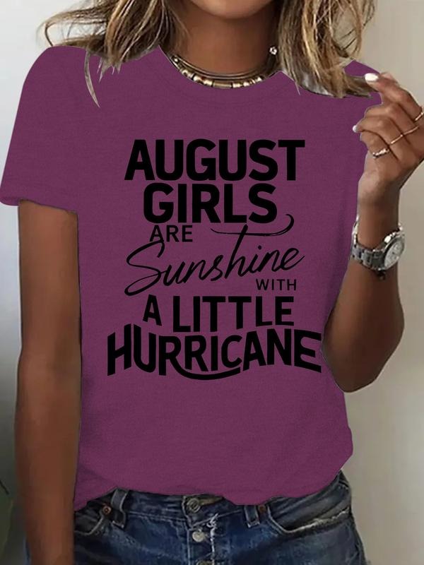 Women's Summer Casual Fitted Round Neck Short Sleeve T-Shirt, Comfortable Breathable Fashion Top, Available in S-Xxl...