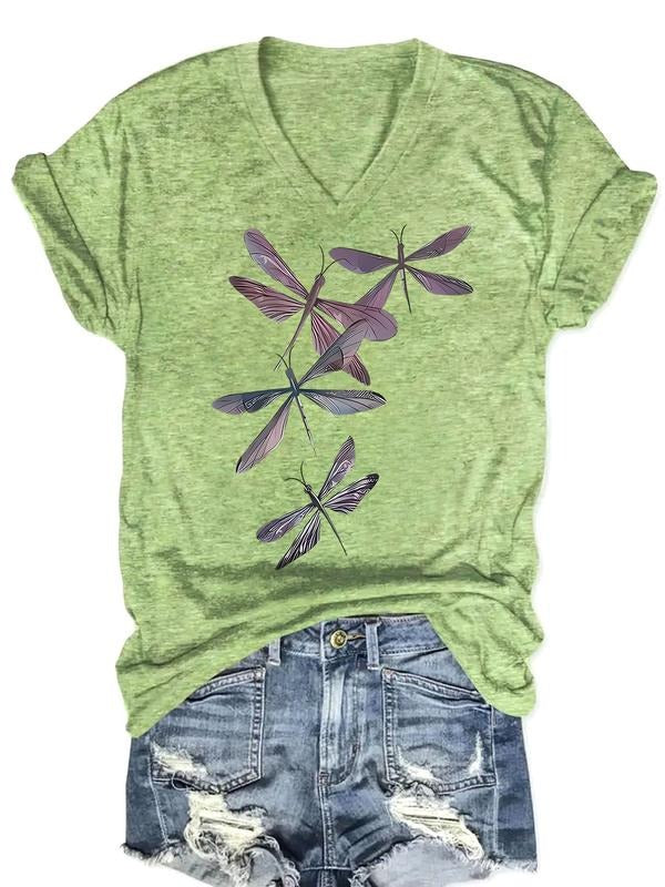 Women's V Neck Short Sleeve T-Shirt, Casual Loose Fit Summer Top, Comfortable Breathable Fabric, S-Xxl Sizes Available...