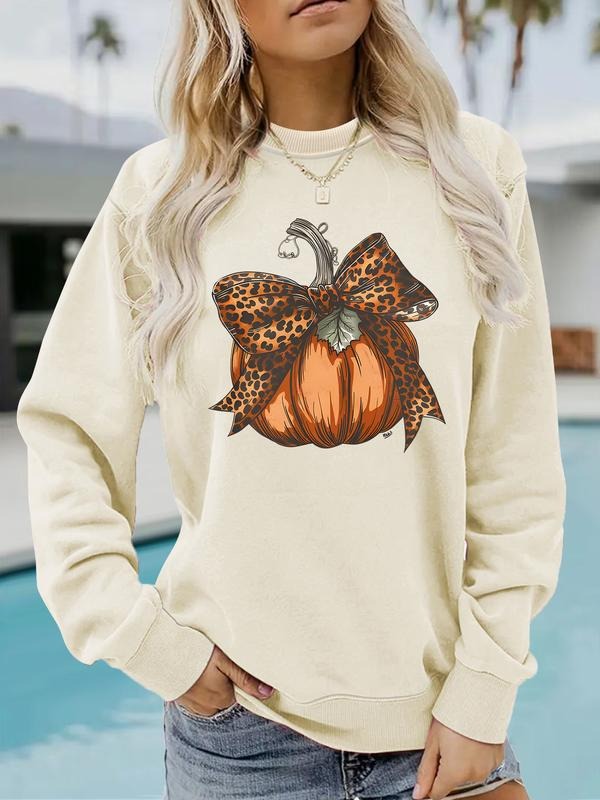 Women's Vintage Halloween Scary Sweatshirt, Soft Long Sleeve Round Neck Pullover, Casual Daily Wear, Durable Fabric...