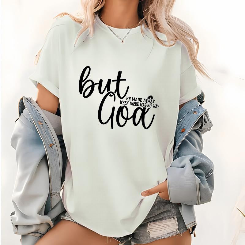 Womens But God T Shirt, Religious Short Sleeve Tops, Christian Apparel, Jesus Lover Gift, Christian Women Gifts, God Tee,...