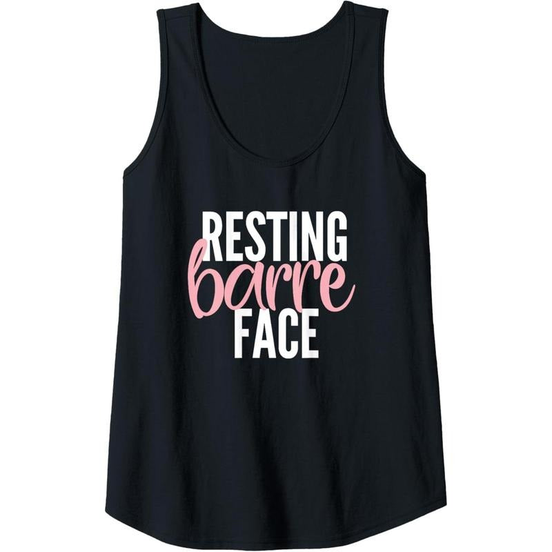 Womens Funny Resting barre face womens tank top shirt | gift idea Tank Top Made in USA Hoodie, Sweatshirt | UrbanDripWear.com