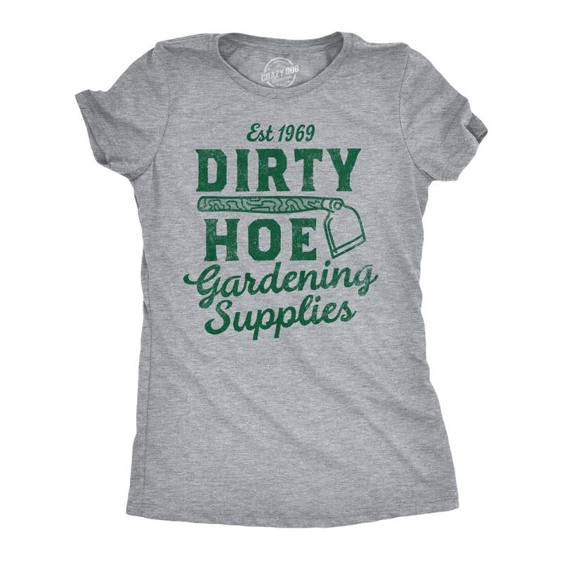 Womens Funny T Shirts Dirty Hoe Gardening Supplies Sarcastic Graphic Tee Funny Womens T Shirts Cute Slimming Top...