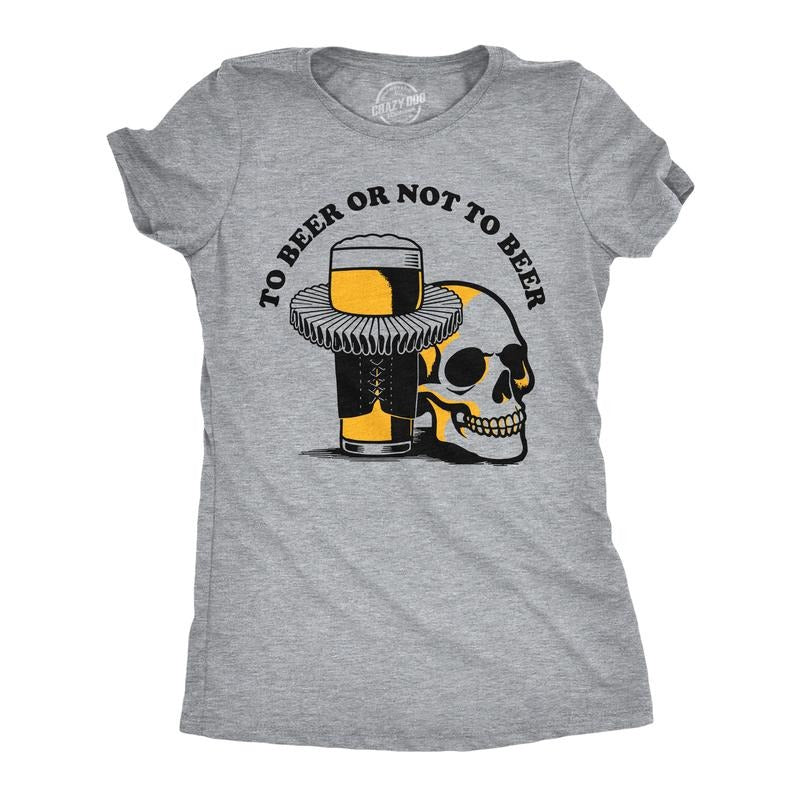 Womens Funny T Shirts To Beer Or Not To Beer Sarcastic Drinking Tee For Ladies Funny Womens T Shirts Cute Slimming Top...