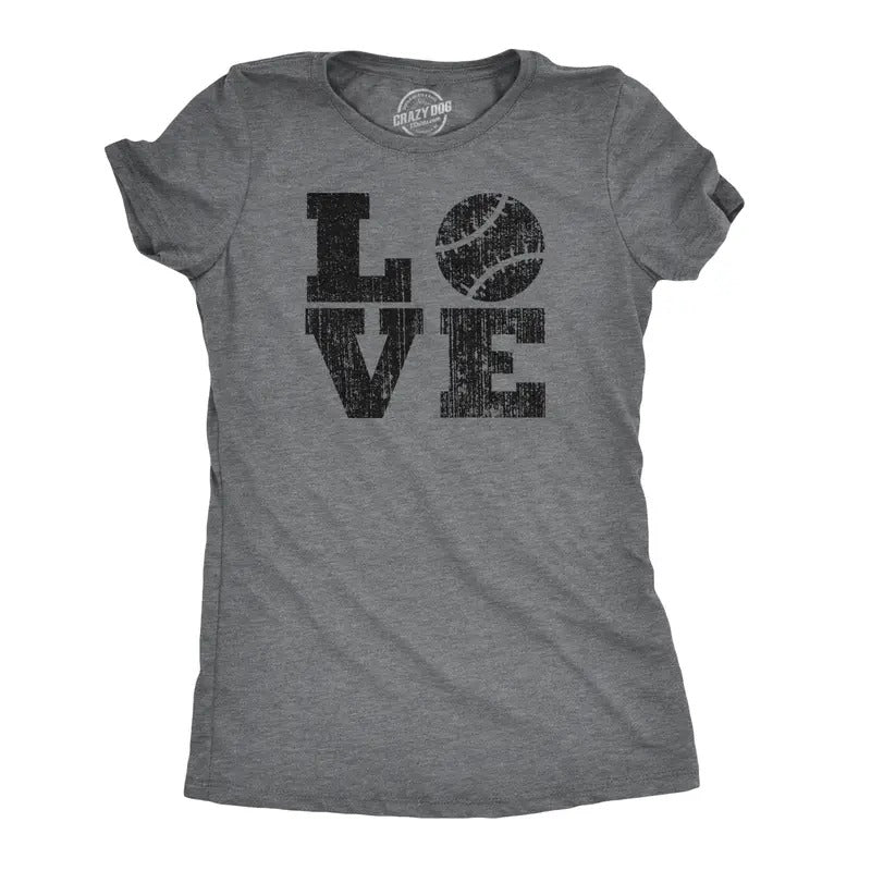 Womens LOVE Baseball Mama Funny Game Day Lover Cute Cool T shirt for Ladies Funny Womens T Shirts Cute Slimming Top...