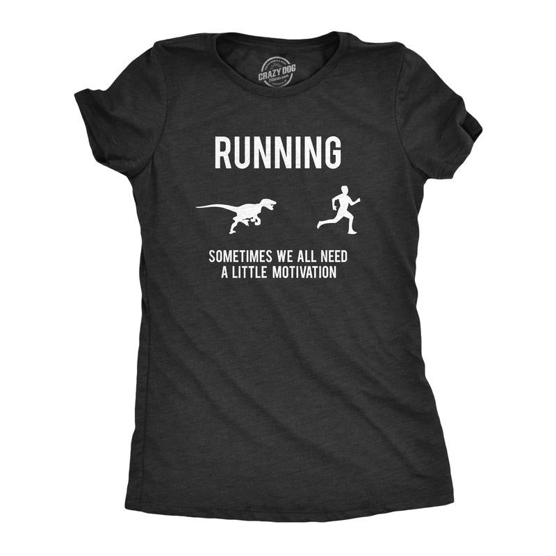 Womens Running Motivation T shirt Funny Running T shirts Sarcasm Humor Run Novelty Tees Funny Womens T Shirts Cute...