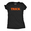 Womens Trick and Treat T Shirts Funny Halloween Trick Or Treat Mischief Tees For Ladies Funny Womens T Shirts Cute Slimming Top Comfortable Soft Womenswear Halloween Tops for Women Women's Novelty Black -